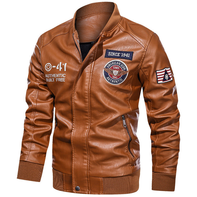 Men's Leather Casual Jacket - GlamzLife