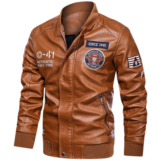 Men's Leather Casual Jacket - GlamzLife