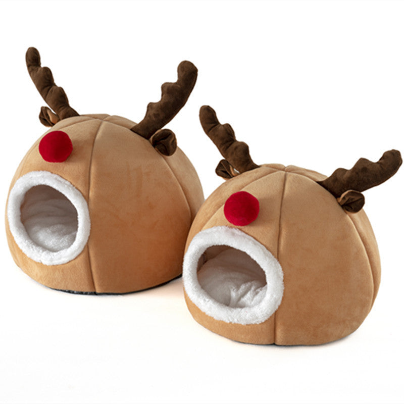 Pet tent Christmas reindeer kennel - GlamzLife