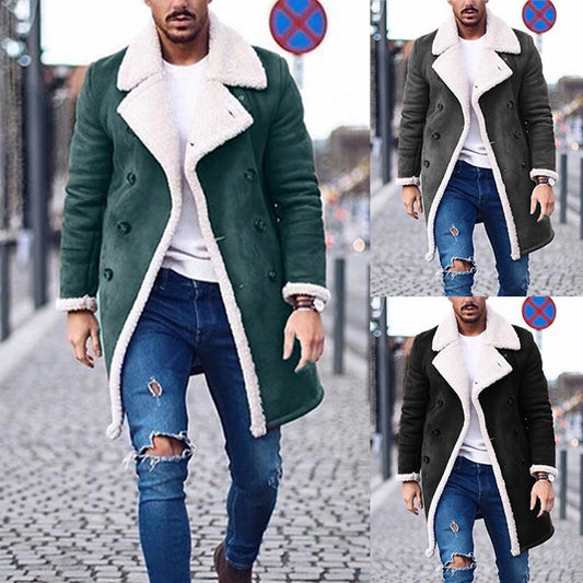 Men's Winter Warm Trench Coat - GlamzLife