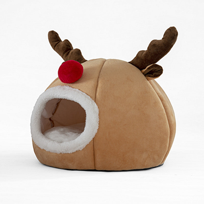 Pet tent Christmas reindeer kennel - GlamzLife
