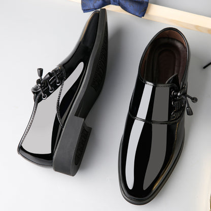 Lace-Up Leather Business Casual Shoes For Men | GlamzLife