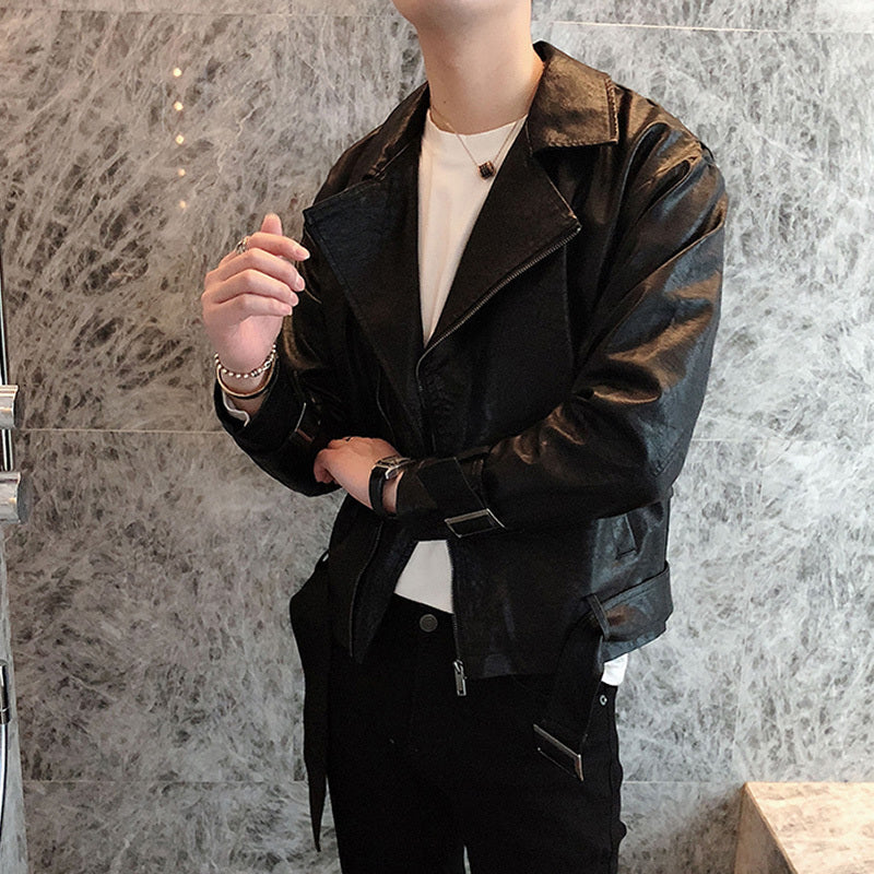 Men's Casual Leather Jacket - GlamzLife