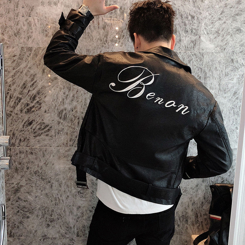 Men's Casual Leather Jacket - GlamzLife