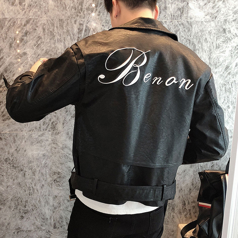 Men's Casual Leather Jacket - GlamzLife