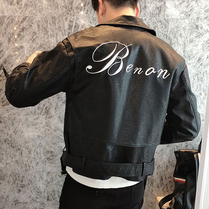 Men's Casual Leather Jacket - GlamzLife