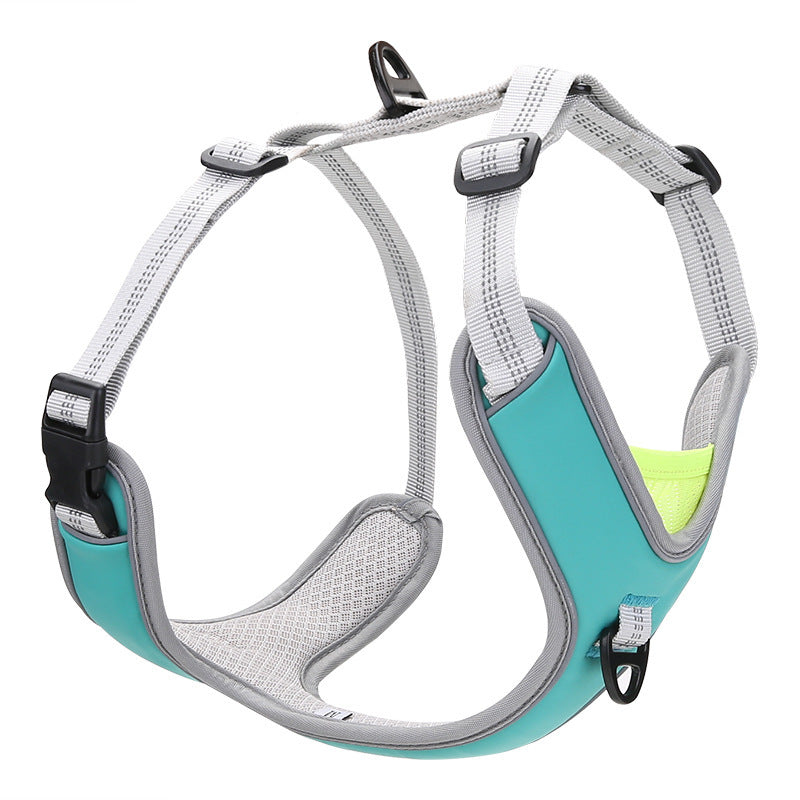 Adjustable Outdoor Trekking Big Dog Chest Back Leash - GlamzLife