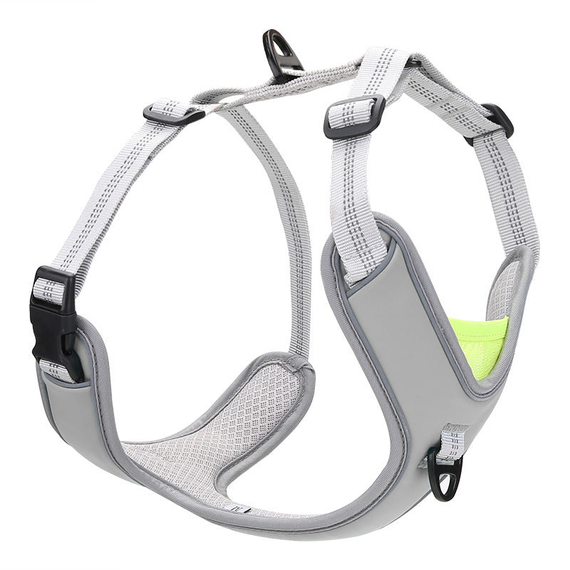 Adjustable Outdoor Trekking Big Dog Chest Back Leash - GlamzLife