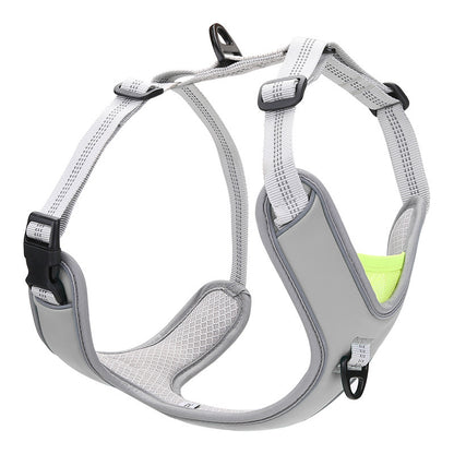 Adjustable Outdoor Trekking Big Dog Chest Back Leash - GlamzLife