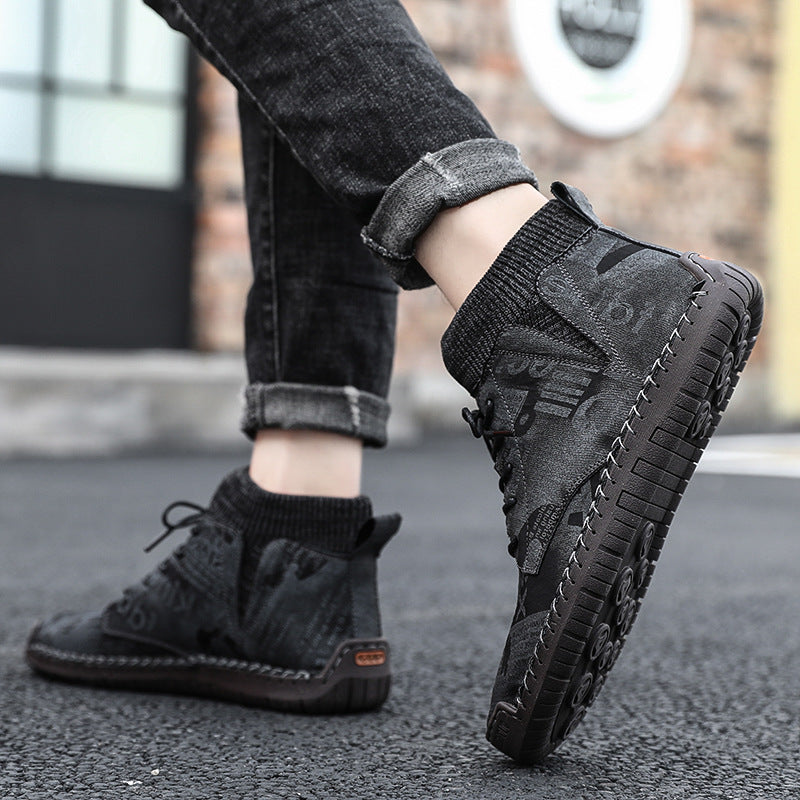 Socks high-top shoes men | GlamzLife