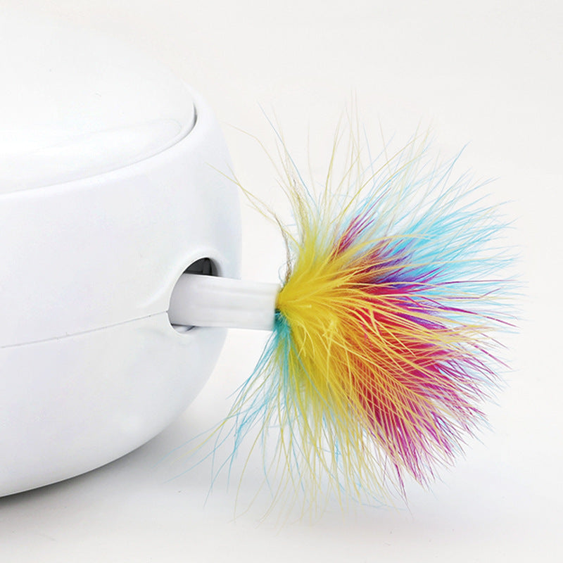 smart funny automatic turntable cat stick donut - GlamzLife