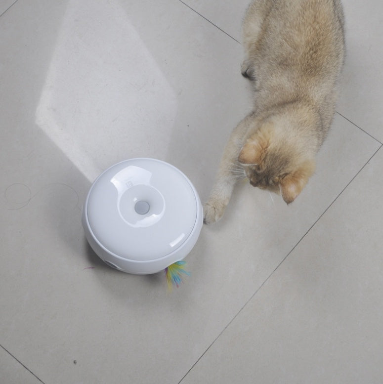smart funny automatic turntable cat stick donut - GlamzLife