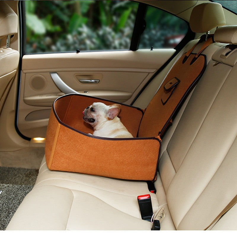 Retro Dual-purpose Pet Car Mat Front Seat Cushion - GlamzLife