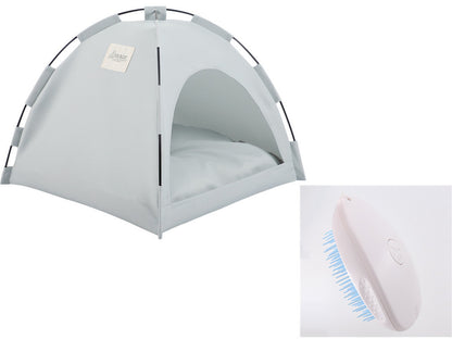 Pet Tent Cooling Camping Bed With Cushion - GlamzLife