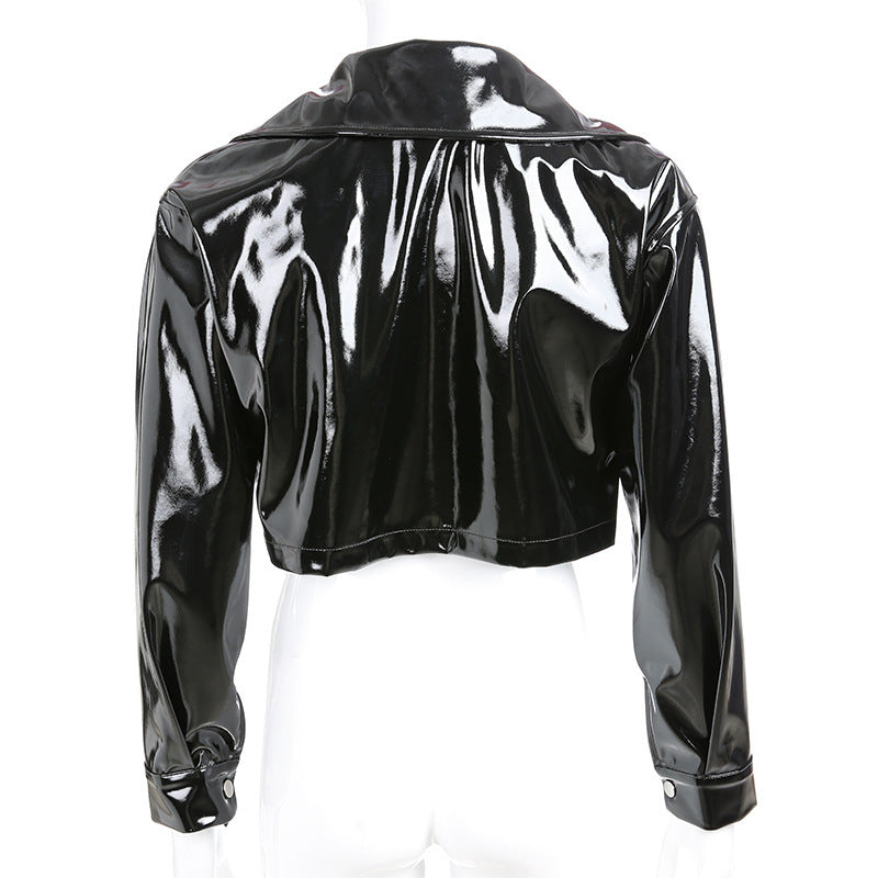 GlamzLife's Women's Motorcycle PU Leather Jacket