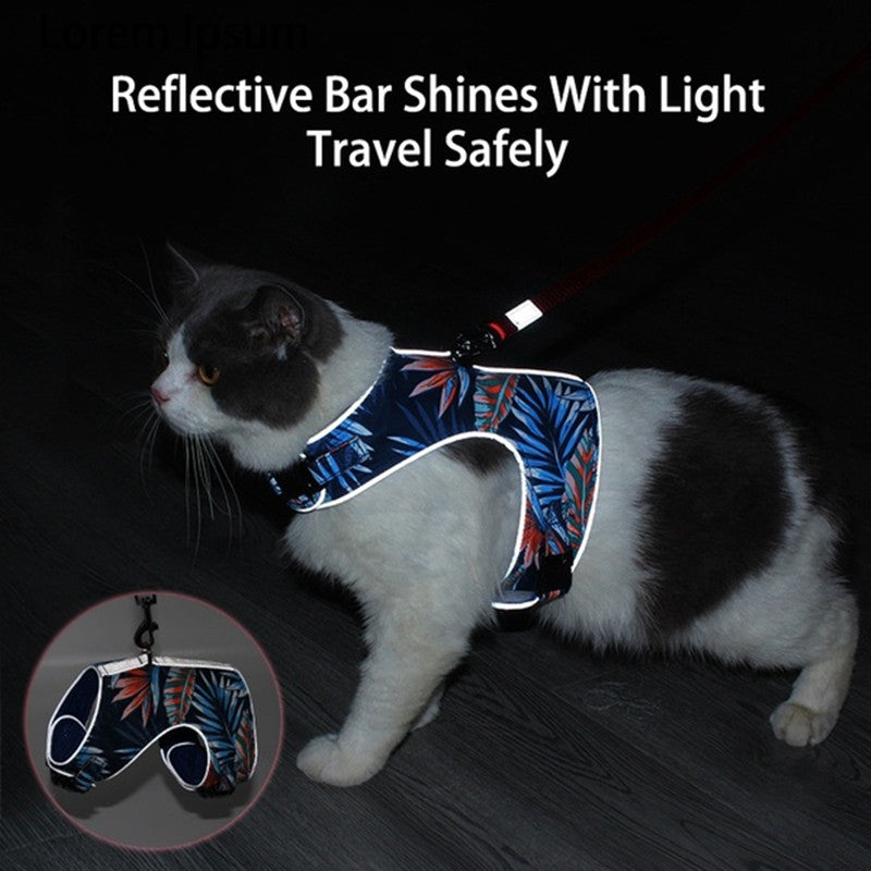 Reflective anti-stroke cat walking rope - GlamzLife