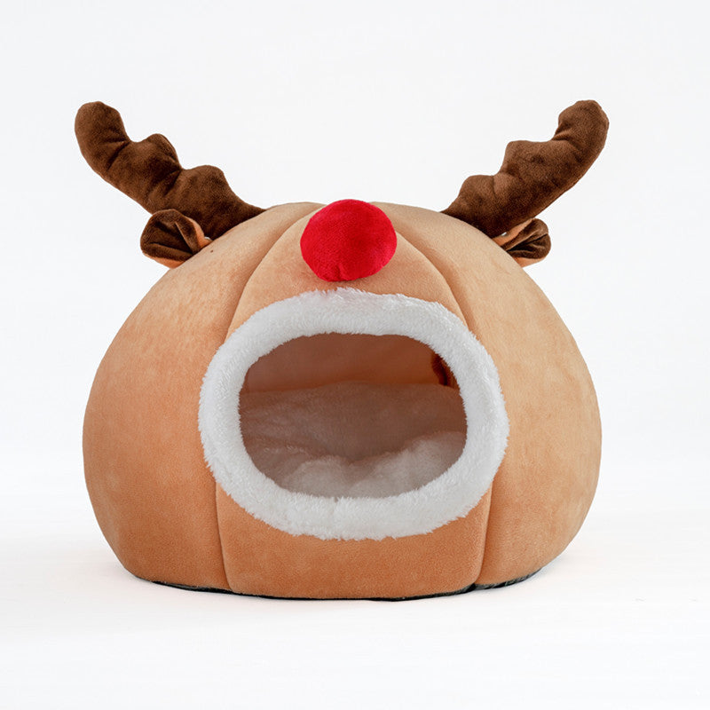 Pet tent Christmas reindeer kennel - GlamzLife