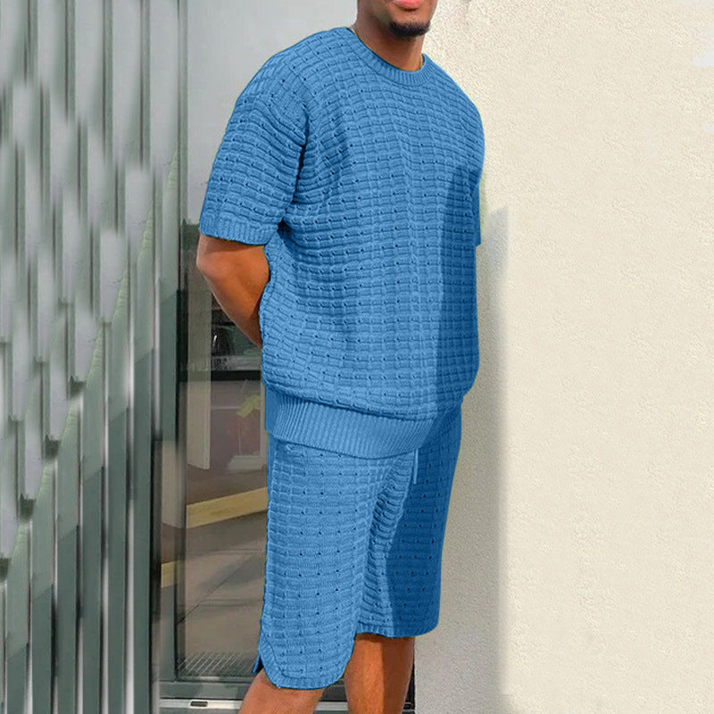 Men's Summer Suit - Fashionable Loose 2 Piece Outfit - GlamzLife