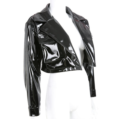 GlamzLife's Women's Motorcycle PU Leather Jacket