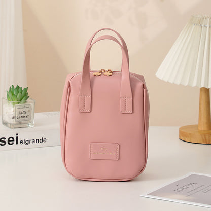 Handle-top Cosmetic Bag Ins Fashion Shell-shaped Handbag Toiletry Bags Travel High Capacity Portable Storage Make Up Bag | GlamzLife