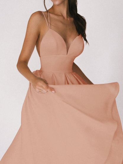 V-Neck A-Line Sundress - GlamzLife