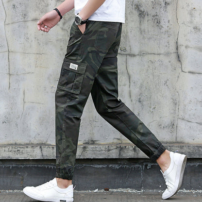 Camouflage tooling multi-pocket pants - GlamzLife