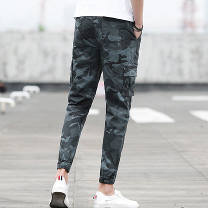 Camouflage tooling multi-pocket pants - GlamzLife