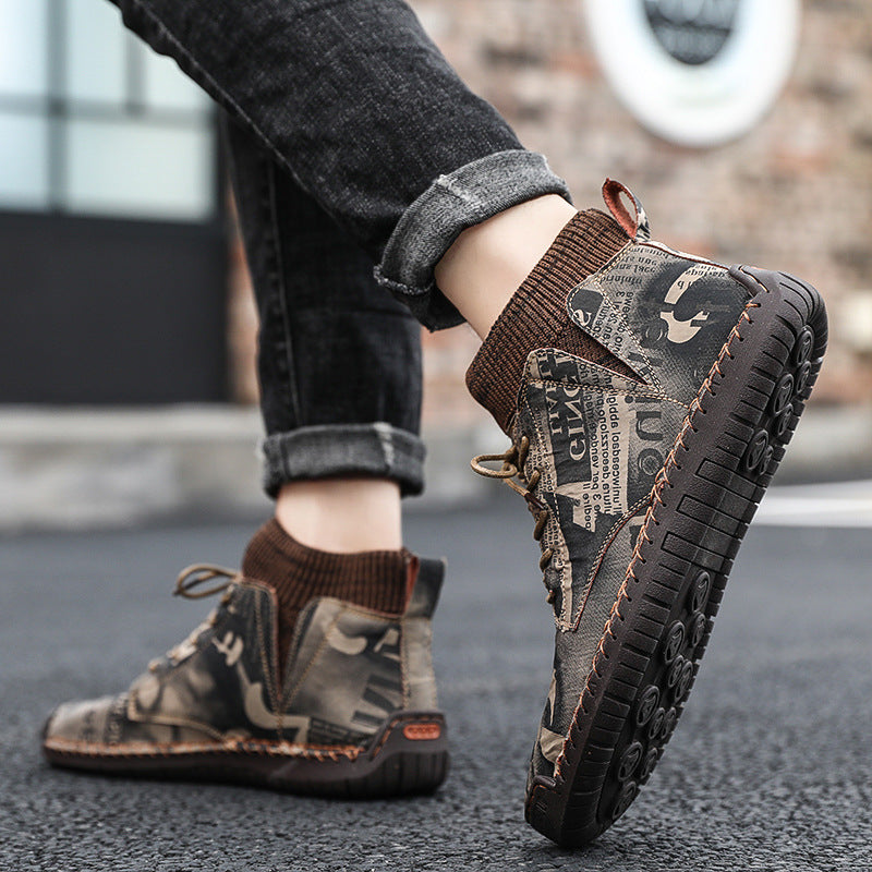 Socks high-top shoes men | GlamzLife