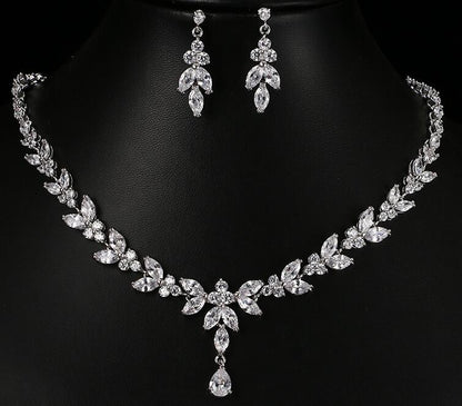 The Enchanting Zircon Bridal Set for Timeless Elegance | GlamzLife