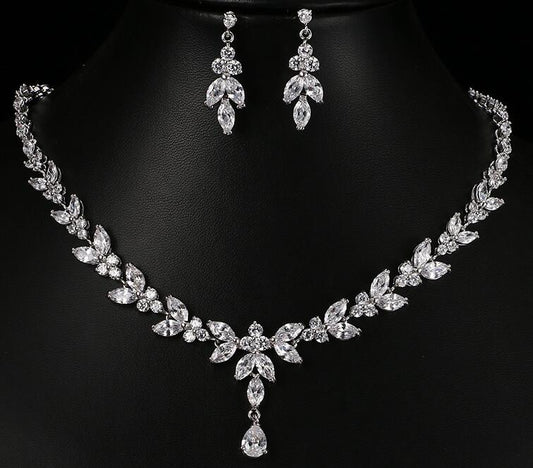 The Enchanting Zircon Bridal Set for Timeless Elegance | GlamzLife