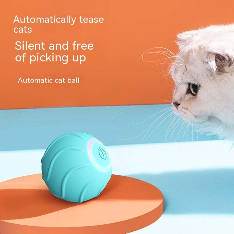 Automatic Bouncing Ball USB Self Hi Teasing Kittens Jumping Ball - GlamzLife