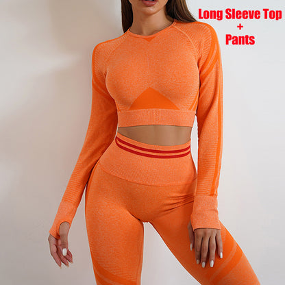 Seamless Yoga Pants & Long Sleeve Tops for Workout & Fitness | GlamzLife