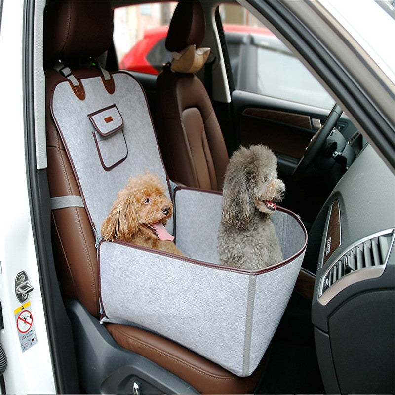 Retro Dual-purpose Pet Car Mat Front Seat Cushion - GlamzLife