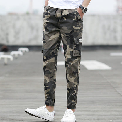 Camouflage tooling multi-pocket pants - GlamzLife