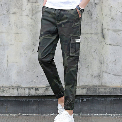 Camouflage tooling multi-pocket pants - GlamzLife