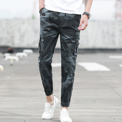 Camouflage tooling multi-pocket pants - GlamzLife