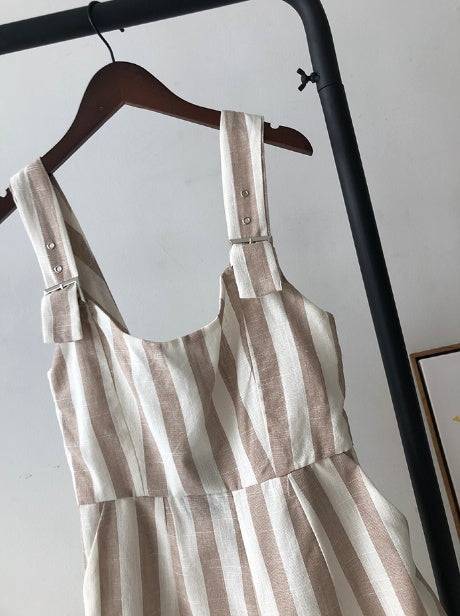 Spring Backless Striped Sling Jumpsuit - GlamzLife