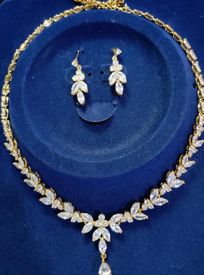 The Enchanting Zircon Bridal Set for Timeless Elegance | GlamzLife