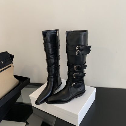 Autumn And Winter New Retro High Sense Niche Knight Boots Children