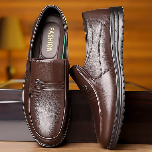 Men's Business Casual Non-slip Soft Leather Shoes - GlamzLife