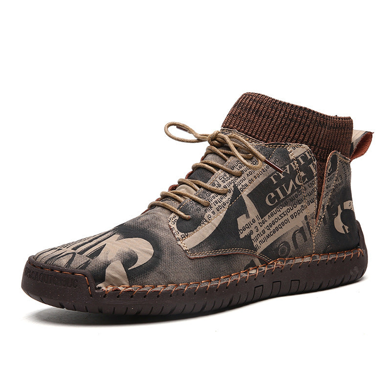 Socks high-top shoes men | GlamzLife