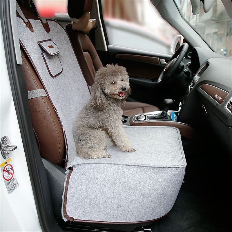 Retro Dual-purpose Pet Car Mat Front Seat Cushion - GlamzLife