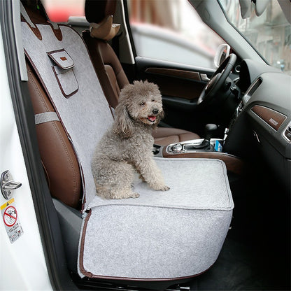 Retro Dual-purpose Pet Car Mat Front Seat Cushion - GlamzLife