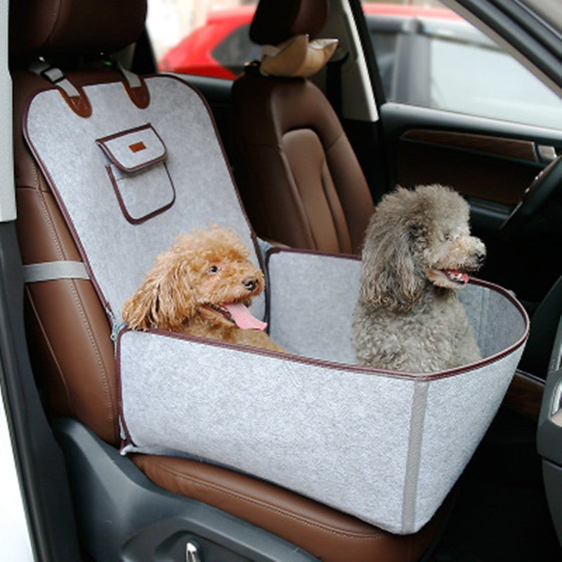 Retro Dual-purpose Pet Car Mat Front Seat Cushion - GlamzLife