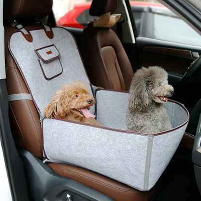 Retro Dual-purpose Pet Car Mat Front Seat Cushion - GlamzLife