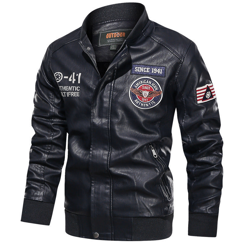 Men's Leather Casual Jacket - GlamzLife