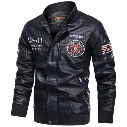Men's Leather Casual Jacket - GlamzLife