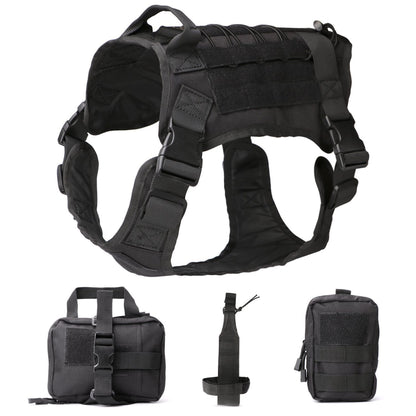 Outdoor Dog Vest Five Piece Suit Tactical Dog Supplies - GlamzLife
