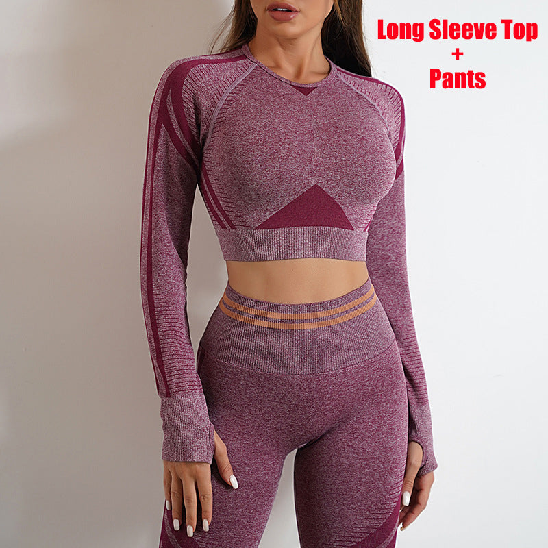 Seamless Yoga Pants & Long Sleeve Tops for Workout & Fitness | GlamzLife