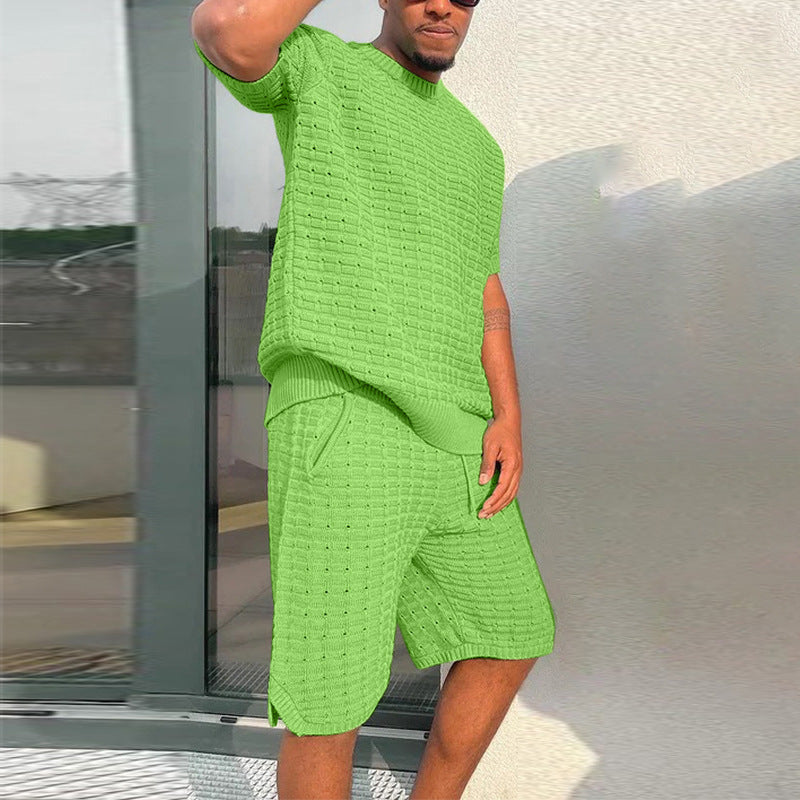 Men's Summer Suit - Fashionable Loose 2 Piece Outfit - GlamzLife